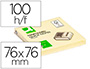 BLOC DE NOTAS ADHESIVAS QUITA Y PON Q-CONNECT 76X76 MM ZIG-ZAG