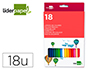 LAPIS DE COR LIDERPAPEL 18 UNIDADES