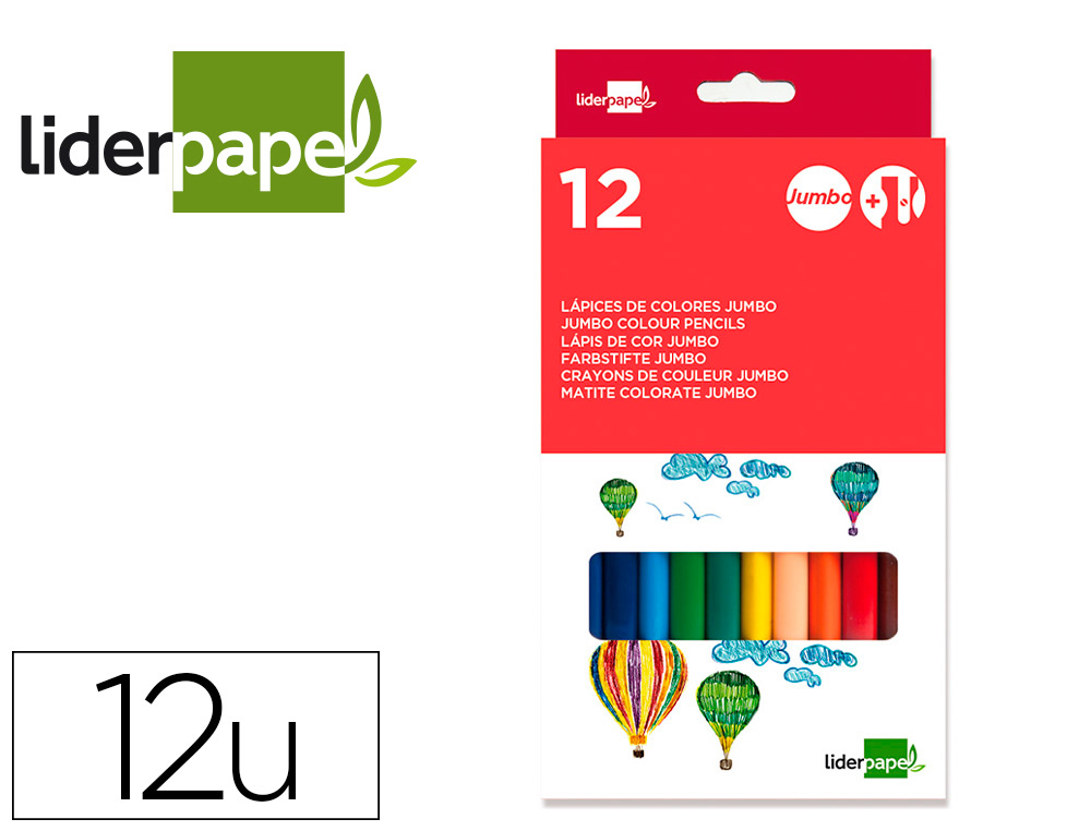 LAPICES COLOR JUMBO X 12 COLORES + 2 GRAFITO