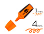 MARCADOR FLUORESCENTE LIDERPAPEL LARANJA