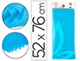 PAPER SEDA LIDERPAPEL 52X76CM 18G/M2 BOSSA DE 5 FULLS CELEST