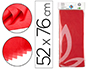 PAPER SEDA LIDERPAPEL 52X76CM 18G/M2 BOSSA DE 5 FULLES VERMELL