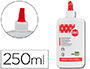 PEGAMENTO COLA BLANCA LAVABLE LIDERPAPEL BOTE DE 250 ML