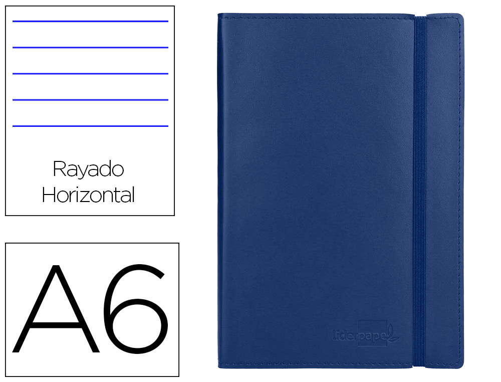 Libreta A5 120 Hojas 70 gr 4 mm Negra