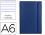 LIVRO APONTAMENTOS LIDERPAPEL PAUTADO DIN A6 AZUL