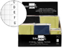 LIBRETA LIDERPAPEL SIMIL PIEL 120 HOJAS 70G/M2 CUADRO 4MM + INDICE EXPOSITOR DE 45 UNIDADES COLORES SURTIDOS