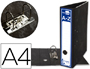 ARXIVADOR DE PALANCA LIDERPAPEL A4 CLASSIC BLUE CARTR ENTRECOLAT SENSE RADO LLOM 80MM NEGRE COMPRESSOR METLLIC