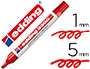 MARCADOR EDDING 3300 N.2 VERMELHO - PONTA BISELADA