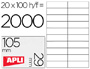 ETIQUETAS ADESIVAS APLI DIN A4 105X29 MM