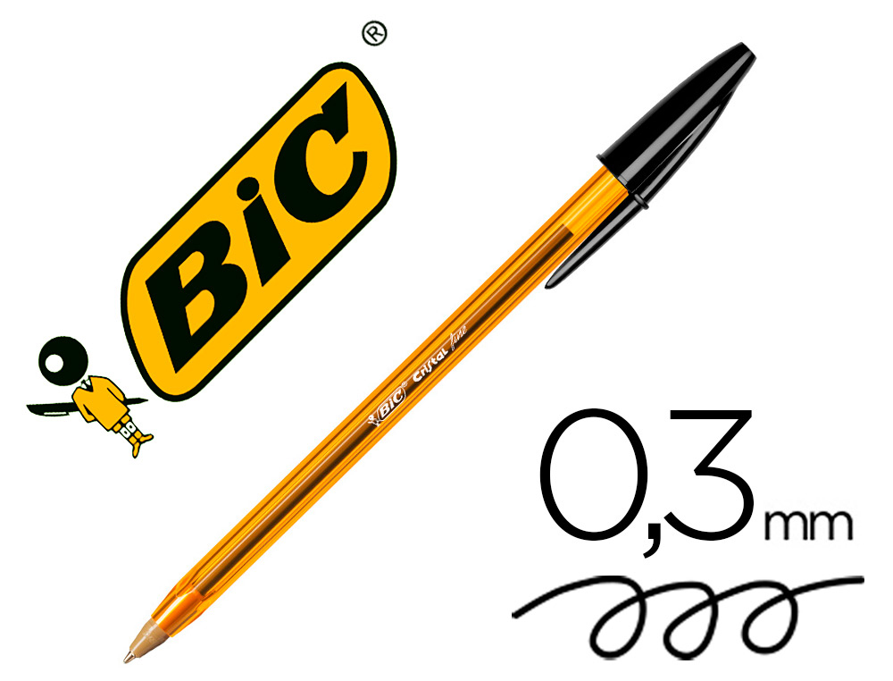 Bic Cristal Fine: bolígrafo de punta fina (0.3 mm). Ofertas