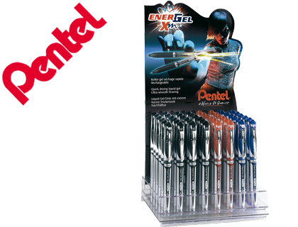 EXPOSITOR ROLLER PENTEL BL57 ENERGEL COM 4 DUZIAS