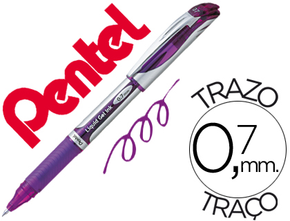 ROLLER PENTEL BL57 ENERGEL PONTA METAL VIOLETA