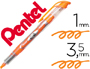 MARCADOR FLUORESCENTE PENTEL SL12 LARANJA