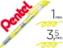 MARCADOR FLUORESCENTE PENTEL SL12 AMARELO