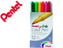 MARCADOR PENTEL S360 FELTRO CARTEIRA C/12