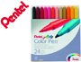 MARCADOR PENTEL S360 FELTRO CARTEIRA C/24