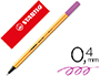 MARCADOR STABILO PONTA DE FIBRA POINT 88 LILAS CLA