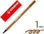 MARCADOR STABILO AGUARELAVEL PEN 68 CASTANHO 1 MM