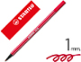 MARCADOR STABILO AGUARELAVEL PEN 68 VERMELHO ESCUR