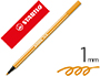 MARCADOR STABILO AGUARELAVEL PEN 68 LARANJA 1 MM