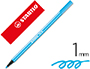 MARCADOR STABILO AGUARELAVEL PEN 68 AZUL CELESTE 1