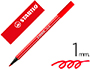 MARCADOR STABILO AGUARELAVEL PEN 68 VERMELHO CARMI
