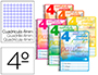 CUADERNO ESPIRAL LIDERPAPEL CUARTO PAUTAGUIA TAPA BLANDA 40H 75 GR CUADRO PAUTADO 4MM COLORES SURTIDOS