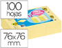 BLOC DE NOTAS ADHESIVAS QUITA Y PON POST-IT 76X76 MM PACK PROMOCIONAL 24+12 UNIDADES