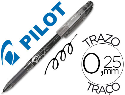 BOLIGRAFO PILOT FRIXION POINT PUNTA DE AGUJA COLOR NEGRO