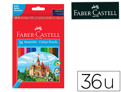 Libros y Papel - LiderOffice  LAPICES DE COLORES FABER-CASTELL C/36 COLORES  HEXAGONAL MADERA REFORESTADA