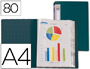 CAPA CATALOGO LIDERPAPEL 80 BOLSAS DIN A4 VERDE