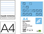 RECAMBIO LIDERPAPEL A4 120 HOJAS 70G/M2 HORIZONTAL SIN MARGEN 4 TALADROS BANDAS DE 5 COLORES