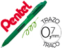 ROLLER PENTEL ENERGEL BL107 0,7MM VERDE           