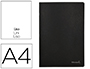 CADERNO AGRAFADO LIDERPAPEL CAPA PRETA DIN A4 80 F