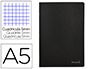 CADERNO AGRAFADO LIDERPAPEL CAPA PRETA DIN A5 80 F