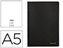 CADERNO AGRAFADO LIDERPAPEL CAPA PRETA DIN A5 80 F