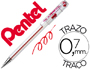 ESFEROGRAFICA PENTEL MINI BK77 VERMELHA 0,7 MM
