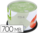 CD-R Q-CONNECT CAPACIDAD 700MB DURACION 80MIN VELOCIDAD 52X BOTE DE 50 UNIDADES