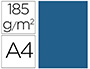 CARTOLINA GUARRO DIN A4 AZUL MAR 185 GR PACK DE 50