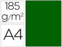 CARTOLINA GUARRO DIN A4 VERDE BILHAR 185 GR PACK D