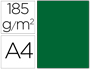 CARTOLINA GUARRO DIN A4 VERDE ESCURO 185 GR PACK D