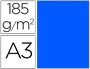 CARTOLINA GUARRO DIN A3 AZUL MAR 185 GR PACK DE 50