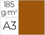 CARTOLINA GUARRO DIN A3 CASTANHO CHOCOLATE 185 GR 