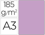 CARTOLINA GUARRO DIN A3 LILAS 185 GR PACK DE 50 FO
