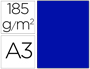 CARTOLINA GUARRO DIN A3 AZUL ULTRAMAR 185 GR PACK 