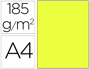 CARTOLINA GUARRO DIN A4 AMARELO LIMAO 185 GR PACK 
