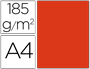 CARTOLINA GUARRO DIN A4 TOMATE 185 GR PACK DE 50 F