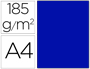CARTOLINA GUARRO DIN A4 AZUL ULTRAMAR 185 GR PACK 