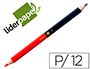 LAPIS DE CORES LIDERPAPEL BICOLOR C/ DE 12 CORES J