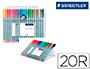 MARCADOR STAEDTLER TRIPLUS FINELINER ESTOJO 20 COR